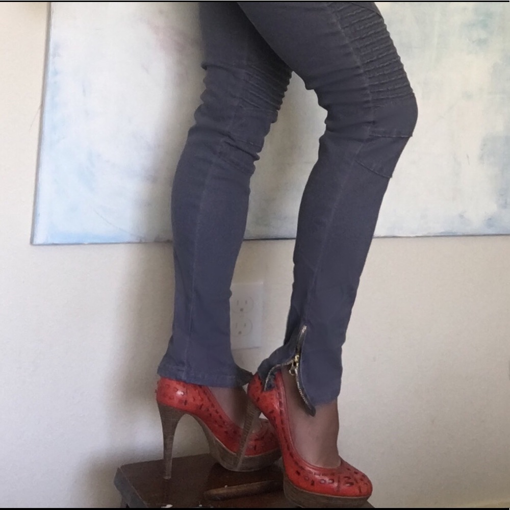 Motorcycle skinny jeans